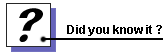 Did you know it ?
