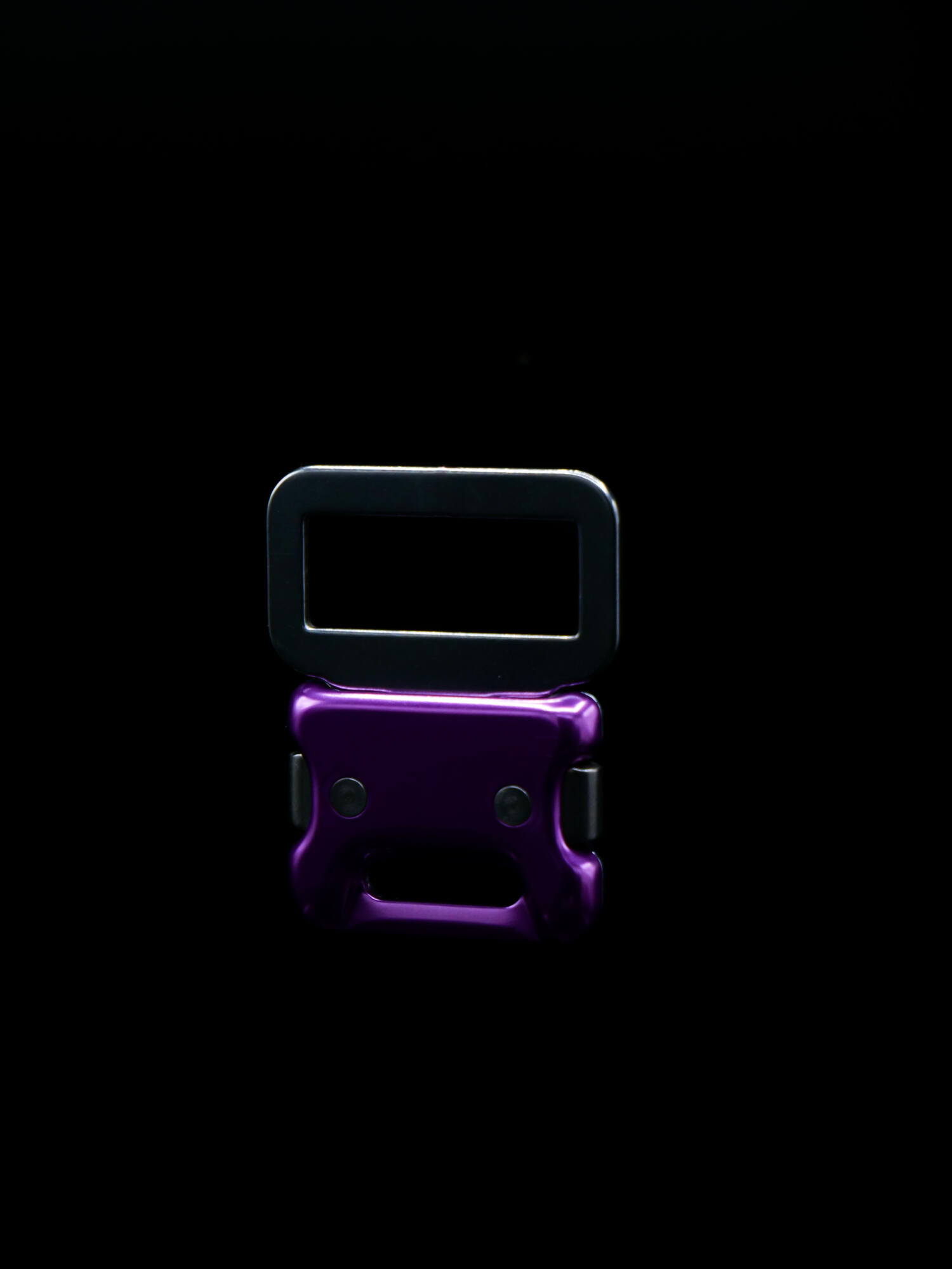 Boucles automatiques vintage violette et argentée pour sangle 40mm par Get Com Technologies